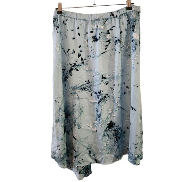 Alfani Printed Asymmetric A-Line Pull-On Elastic Waist Skirt Size 12 - Picture 2 of 7